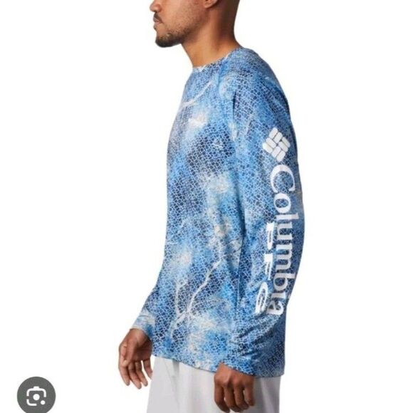 Columbia Super Terminal Tackle PFG Real Tree MAKO LS UPF 50 Men’s XXL Shirt New - Picture 1 of 10